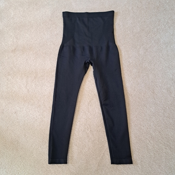 Shapermint Essentials Black Leggings Women's Large High Waisted Compression - Picture 1 of 13